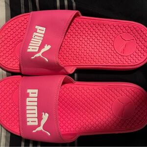 Puma Bright Pink Slide Sandals
